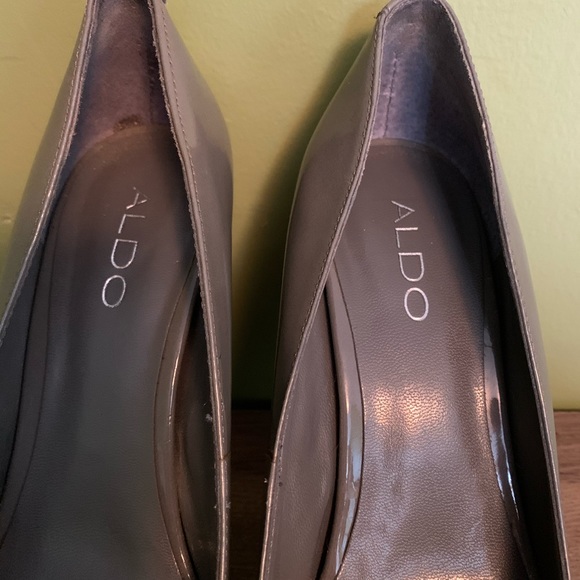 Aldo BNIB grey patent heels Sz 39 - Picture 5 of 10